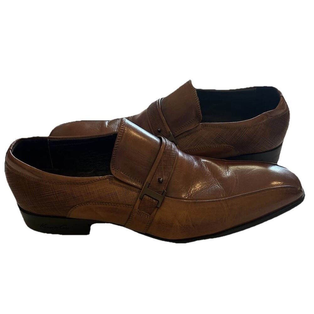 Kenneth Cole Men’s Size 9 Brown Loafers Leather Oxford‎ Shoes Dress